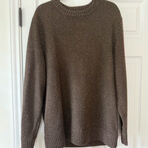 Patagonia Brown Flecked Crewneck Sweater